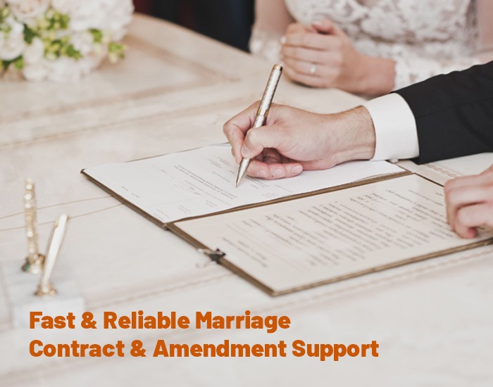 Fast & Reliable Marriage Contract & Amendment Support in Saudi Arabia